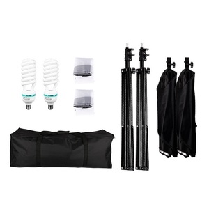 Kits d'éclairage de boîte à lumière de photographie 50x70CM système d'éclairage professionnel avec 2 pièces E27 ampoules photographiques équipement de Studio <span class=keywords><strong>Photo</strong></span> - Product Image 5