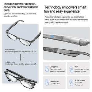 Vanssa 2025 Kính mát W100 AL thông minh dịch 100 + ngôn ngữ âm nhạc chơi họp trợ lý tai nghe thông Minh Kính - Product Image 5