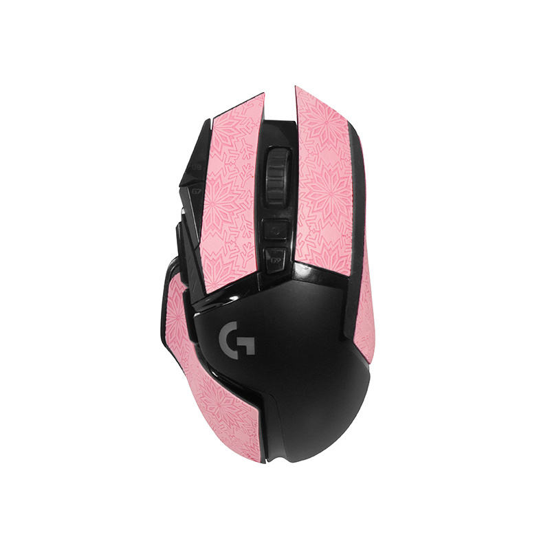 สติกเกอร์เมาส์แพ็คครึ่ง1ชิ้น-ลายหิมะสีชมพู