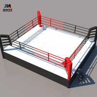 Ring de boxe robuste de 20 pieds avec structure renforcée et sol rembourré en PVC pour les sports de combat