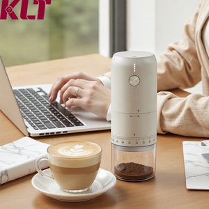 เครื่องบดกาแฟแบบพกพา ความเร็วสูง ชาร์จไฟได้ ใช้พอร์ต USB-C ใบมีดเซรามิก บดอัตโนมัติ ใช้ไฟฟ้า เหมาะสำหรับสำนักงาน - Product Image 1