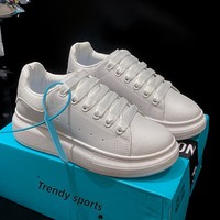 Nouvelles chaussures de skate blanches à semelle épaisse 2025 pour femmes et hommes, style campus de célébrités d'Internet, décontractées, rehaussant la taille, Trbottomyy