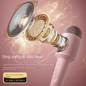 Micrófono Inalámbrico Ericsson MC8 <span class=keywords><strong>para</strong></span> Audio Integrado <span class=keywords><strong>para</strong></span> TV, Canto Infantil, Uso en KTV en Casa, Frecuencia de 40Hz-20KHz - Product Image 3
