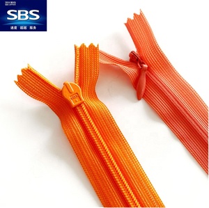 Vente en gros d'usine, haute qualité, 60 cm SBS3 #   Fermeture éclair invisible en nylon multicolore à extrémité fermée, autobloquante, accessoires vestimentaires - Product Image 2