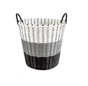40010521 cotton lưu trữ giỏ cao <span class=keywords><strong>wicker</strong></span> giặt cản trở hộ gia đình yếu tố cần thiết PP dệt giặt bin tay nhựa mây dây leo - Product Image 1