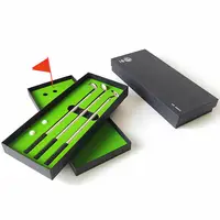ゴルフローラーボールペンセットミニゴルフおもちゃデスクトップゴルフギフトセット (3色インク)