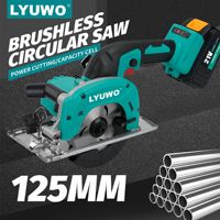 Scie circulaire électrique sans fil puissante, 21 V, alimentée au lithium, pour la découpe du bois, idéale pour les entrepreneurs