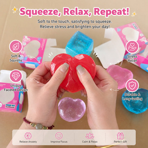 Jouets Squishy en Maltose de Haute Qualité en Gros, en Forme de Cœur, à Remontée Lente, Jouet Sensoriel Anti-Stress à Presser, Directement de l'Usine - Product Image 4
