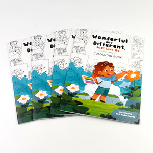 Libro de Colorear Personalizado con Animales del Mundo, Encuadernado con Grapa, Papel Grueso, Educativo para Niños de 3 a 8 Años, Venta al Por Mayor OEM - Product Image 1