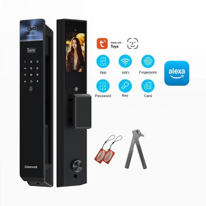 ระบบล็อคประตูอัจฉริยะ Palm Vein 3D พร้อมระบบจดจำใบหน้า ลายนิ้วมือ การ์ดหน่วยความจำ Wi-Fi พร้อมรหัสผ่านชั่วคราว สำหรับประตูไม้และประตูทองเหลือง - Product Image 1