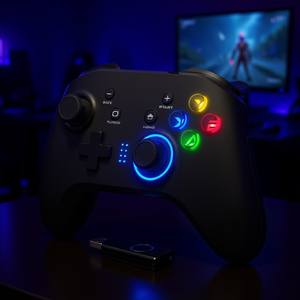 Joystick inalámbrico Tured para PC de 2.4GHz con botón Turbo, controlador de juegos - Product Image 2