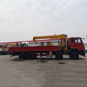 Camion de transport Dongfeng 8*4 avec grue montée et système de flèche entièrement hydraulique - Grue mobile portable de 14 tonnes - Product Image 3