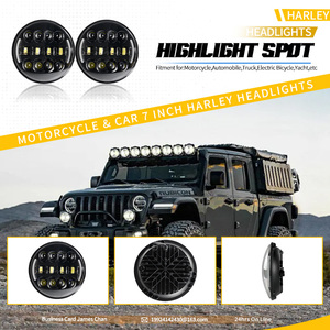 Faro LED da 7 Pollici con Logo Personalizzato, Nuovo Tuff Plus 12V, Illuminazione Anteriore DRL 4x4 per Moto e Auto, in Lega di Alluminio, Universale - Product Image 3