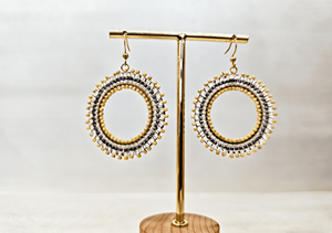 Nouvelles boucles d'oreilles pendantes au design orné de disques, en coquillages Miyuki, tissées à la main, accessoires exquis personnalisables - Product Image 4