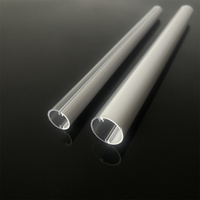 26mm de diamètre blanc laiteux Transparent Polycarbonate LED lumière diffuseur Tube logement chinois co-extrusion tuyau profil lentille couverture