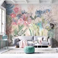 Papel Tapiz de Jardín Estilo Selva Tropical, el Más Vendido en Europa, Mural Decorativo de Pared con Panel 3D Personalizable