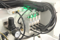 Machine à tenonner automatique CNC Trans-U industrielle à alimentation continue, haute précision, avec moteur à roulement, pour charnières de porte en bois