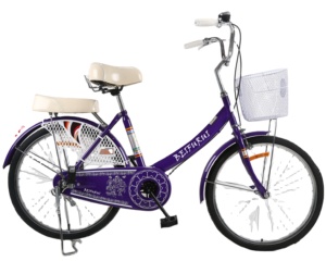 大座城市自行车女孩城市自行车，带篮子和背托架公路自行车 - Product Image 4