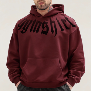 Wholesale Custom Men's Plain Oversized Hoodies Blank Men's Cotton Fleece Hoodies Cotton Unisex Thick Oversized Hoodies for Men