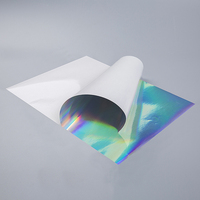 Film laser holographique simple auto-adhésif personnalisé pour l'impression numérique PEK Liner