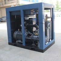 Compresor de tornillo de eficiencia energética para máquina de moldeo por soplado, 15-45kW, suministro de aire estable para producción de botellas de plástico
