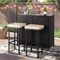 Offre Spéciale 2025 – Nouvelle Armoire Latérale Moderne en Rotin Écologique pour Extérieur, Meuble Bar de Jardin, Table et Chaise, Casier à Vin