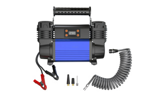 Heavy Duty 12V Double Cylinder <b>Car</b> Tire With Monitor Digital Gauge 150 PSI SY-5092 12V SY-5092 SY- - Product Image 3