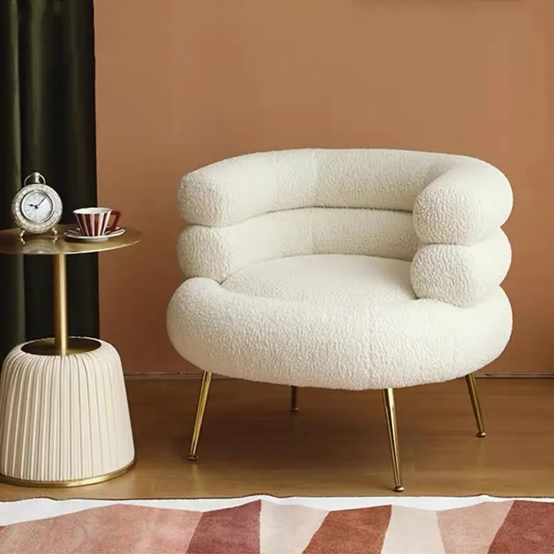 Kursi Sofa logam Nordik Modern murah, mebel beludru set rumah kursi kafe Modern Murah Mewah