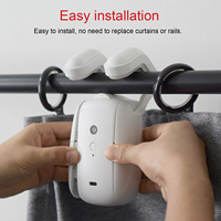 Moteur de rideau électrique intelligent moderne compatible Alexa Google Home, application ZigBee Tuya, en matériau PC sûr pour fenêtres coulissantes