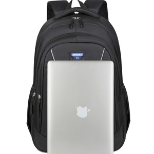 Laptop <b>Backpack</b> For Men 16-Inch <b>Large</b> <b>Capacity</b> Business Travel College Student Schoolbag Blue Solid Color Shoulder Straps - Product Image 4