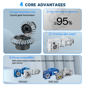 NMRV060 Helical <b>Worm</b> <b>Gear</b> High Efficiency Hypoid <b>Gear</b> Reducer - Product Image 4