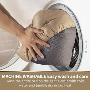 Hersteller niedlich einzigartige bequeme Anti-Stress runde Hund Katzen bett kleine Größe beige Farbe warme Winter Plüsch Haustier Bett - Product Image 4