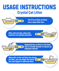 Arena para Gatos de Cristal al por Mayor, Libre de Polvo, Venta Directa de Fábrica, Precio Competitivo - Product Image 2