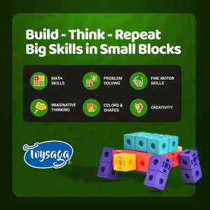 Blocs de construction en plastique pour enfants, jouet éducatif pour la comptabilité et les mathématiques, Toysaga Link N Lock - Product Image 5