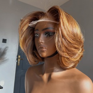 13*4 13*6 5*5 pizzo trasparente colore marrone a 250 densità 12 pollici doppio disegnato <span class=keywords><strong>parrucca</strong></span> di lusso capelli umani <span class=keywords><strong>parrucca</strong></span> per donne nere - Product Image 4