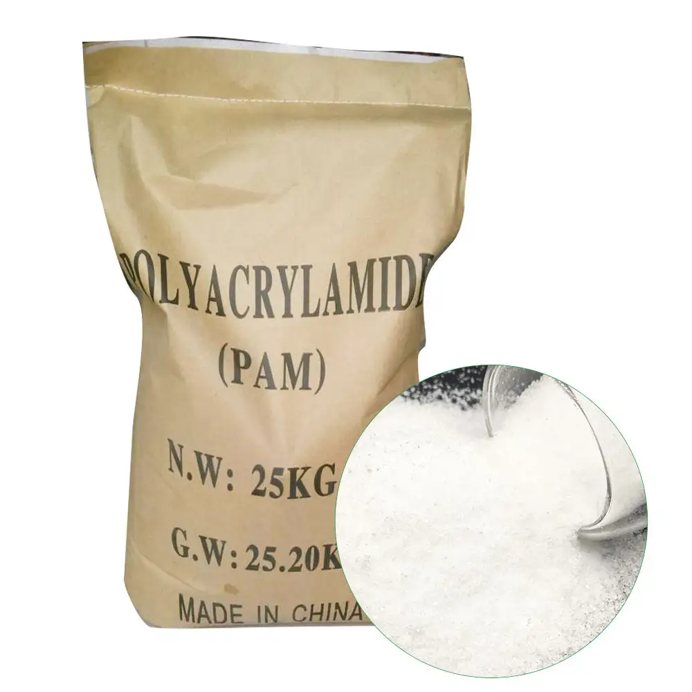 Poudre blanche de Polyacrylamide anionique de traitement de l'eau de haute qualité de chine