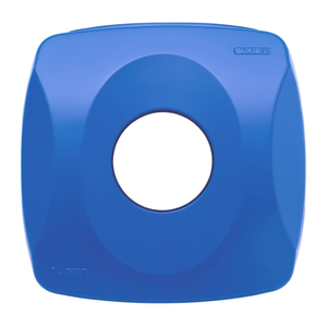 Coperchio per Bidone della Spazzatura Blu 87 L Forma Quadrata con Apertura Centrale per Uso Contenitore Rifiuti - Product Image 2