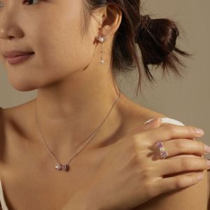 Dylam Elegance Fine Jewelry S925 <b>Silver</b> 5A Zirconia Stones Shell Pearl Dangle Pendant Bow Knot Butterfly Tassel <b>Stud</b> Earrings - Product Image 2