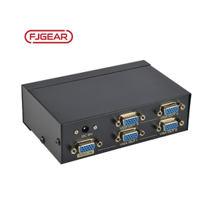 FJ-5004 <span class=keywords><strong>VGA</strong></span> 500MHZ Video Graphics Array HD <span class=keywords><strong>Splitter</strong></span> 4 ports 1 entrée 4 sorties Plug and Play Fjgear <span class=keywords><strong>HDMI</strong></span> <span class=keywords><strong>Splitter</strong></span> - Product Image 2