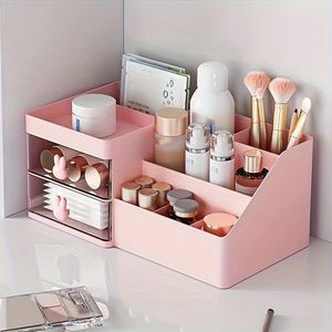 Multi Function Jewelry & Cosmetic Beauty Makeup Organizer PP Plastic <b>Storage</b> <b>Box</b> for Home Use - Product Image 4