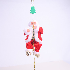 Santa Claus leo hạt Pin hoạt động điện leo lên và xuống leo lên Santa với ánh sáng âm nhạc giáng sinh trang trí nội thất đồ trang trí - Product Image 5