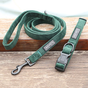 Suministros para mascotas, accesorios de <span class=keywords><strong>collar</strong></span> de terciopelo para perro con hebilla de Metal, <span class=keywords><strong>Collar</strong></span> de perro bonito acolchado suave y duradero ajustable - Product Image 3