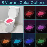 TOACH Led Siège Bol Lampe Intelligente Rechargeable Toilette Détecteur de Mouvement Veilleuses RGB Toilette Lumière pour Salle de Bains