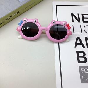 カエルラウンド子供用サングラスシリコーン柔軟な安全子供偏光サングラス女の子男の子メガネ UV400 ベビーシェード眼鏡 - Product Image 5