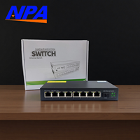 NPA 7018-2.5G 8-Port 2.5G Ethernet Switch 10G SFP Uplink 60Gbps 44.6Mpps 10K Jumbo Frame untuk Jaringan