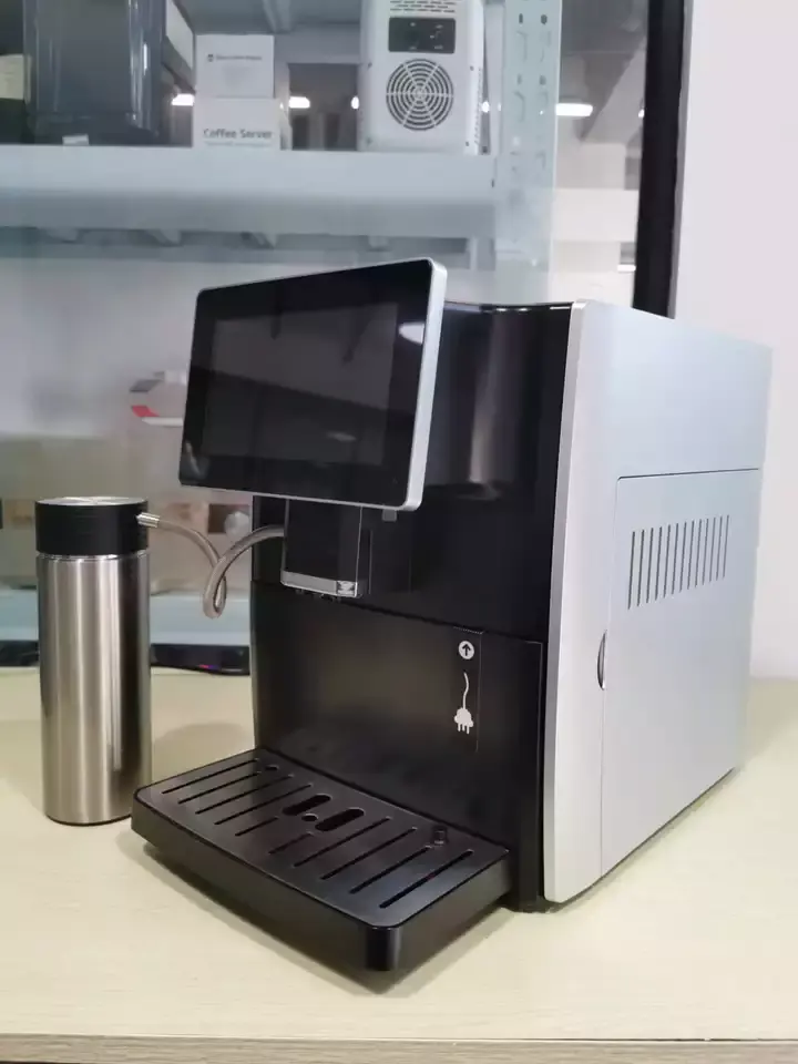 Коммерческий сенсорный экран управления из нержавеющей стали эспрессо кофе свежеизмельчитель Автоматическая умная кофеварка