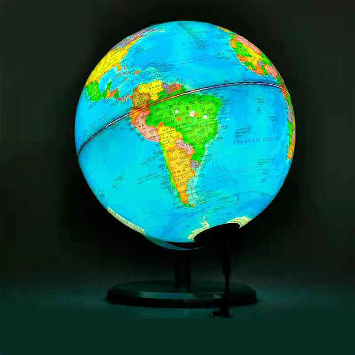 Mappamondo Light&Colour Tecnodidattica - Luminoso, Diametro 30cm, Cartografia Politica, Gold - Foto 6