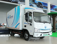 Foton fourgon de transport électrique pur EV de 3.5 à 5 tonnes de fabrication chinoise avec une autonomie de 350km, une batterie CATL de 100,4 kWh, un moteur de 142kW, une boîte fermée