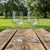 Ensemble de carafes à vin rouge carrées modernes avec verres à pied long en cristal Modèle 2057 – Approvisionnement direct en gros