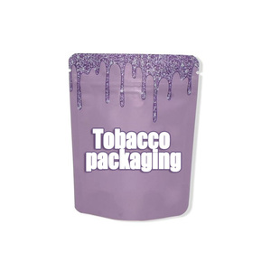 Custom 3.5 Gram Mylar <b>Bags</b> Durable Food-grade Resealable Child-resistant Packaging Dry Tobacco <b>Zip</b>-lock Stand-up <b>Bag</b> - Product Image 1